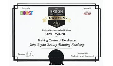 The British Hair & Beauty Awards SILVER WINNER