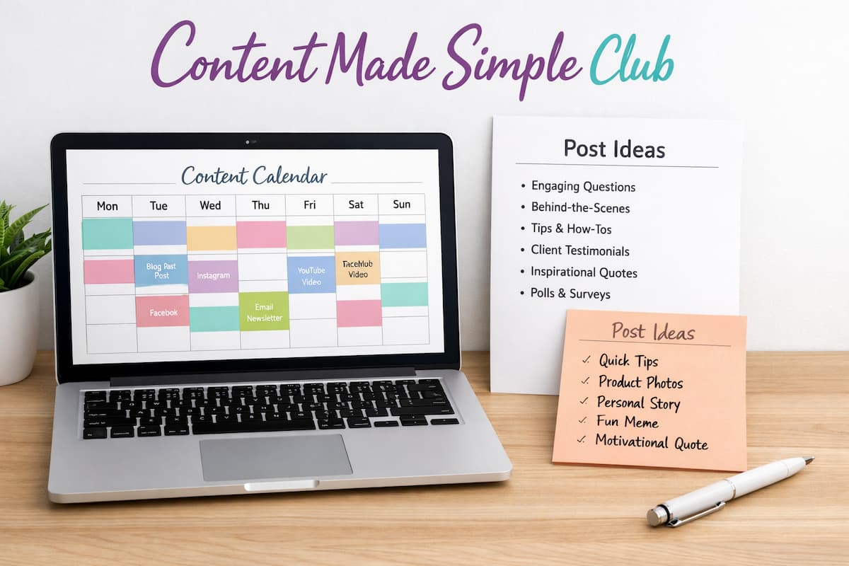 Content Made Simple Club Mockup